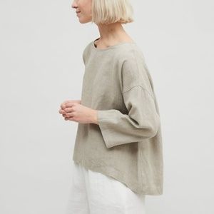 Linenfox | Harper Tunic in Natural Linen | XS